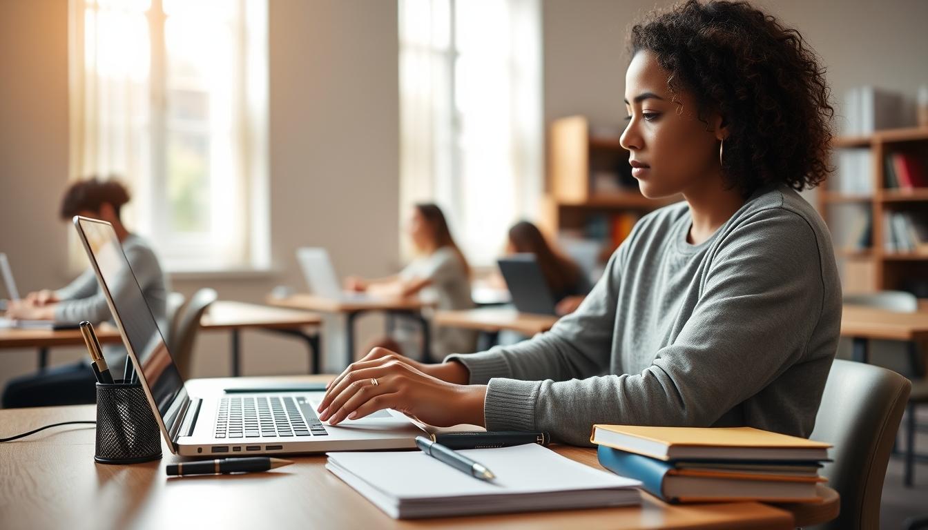 Students working in research laboratory